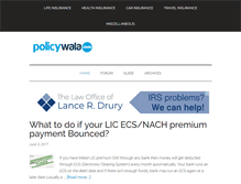 Tablet Screenshot of policywala.com